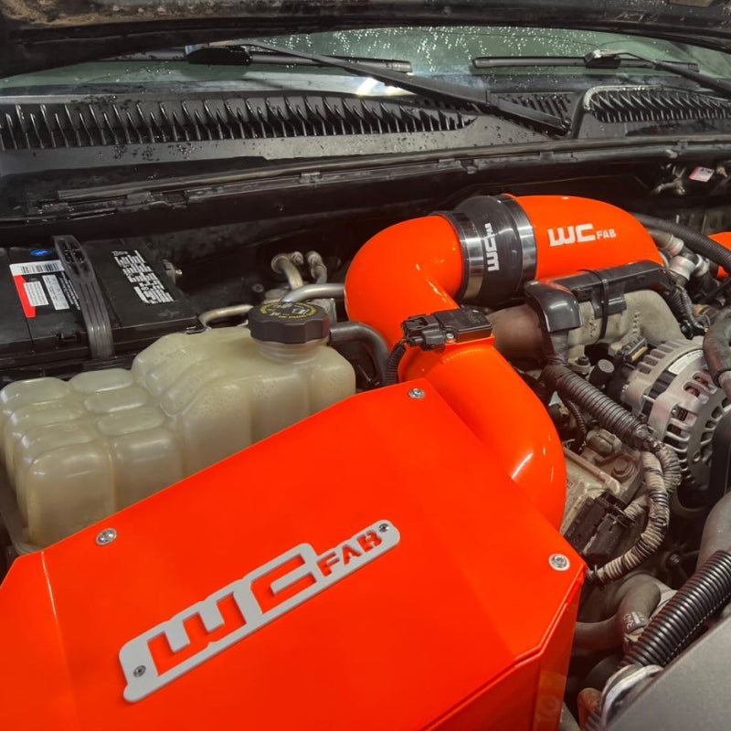 Wehrli 04.5-05 GM LLY 6.6L Duramax 4in Intake Kit with Air Box Stage 2 - Fluorescent Orange WCF100301-FO WCF100301-FO User 4