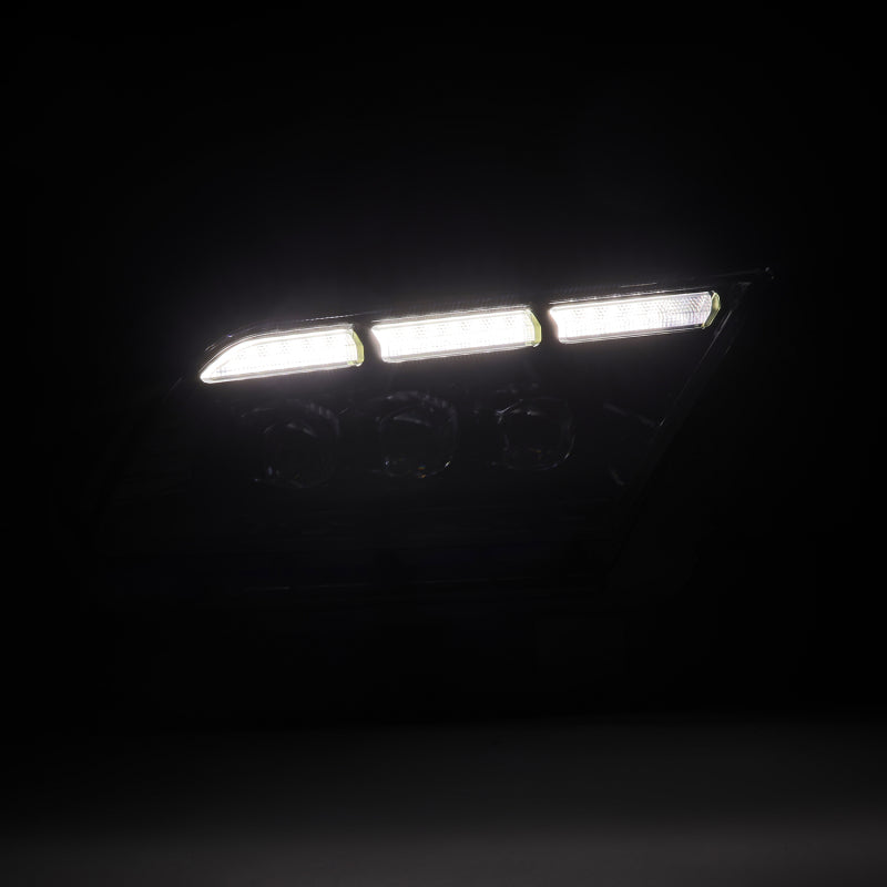 AlphaRex 13-14 Ford Mustang NOVA-Series LED Projector Headlights Blk w/Activ Lght & Seq.Sig / SB DRL 880487 880487 Photo - Primary