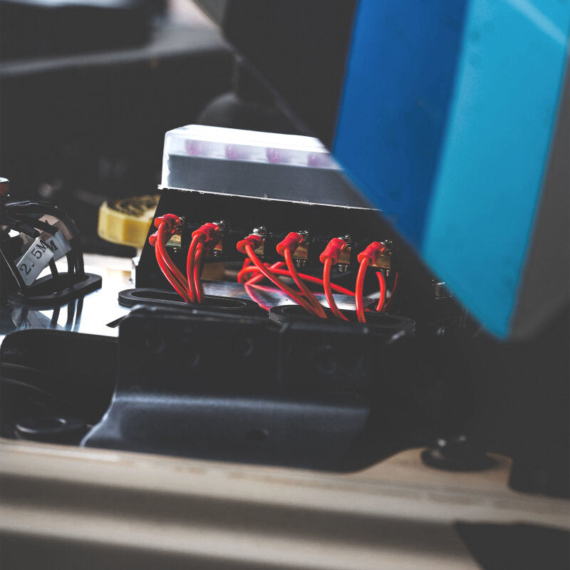 KC HiLiTES 2018+ Jeep Wrangler JL 3.6L / 2020+ Jeep Gladiator JT 3.6L Cyclone LED Engine Tray Kit 356 356 Photo - lifestyle view