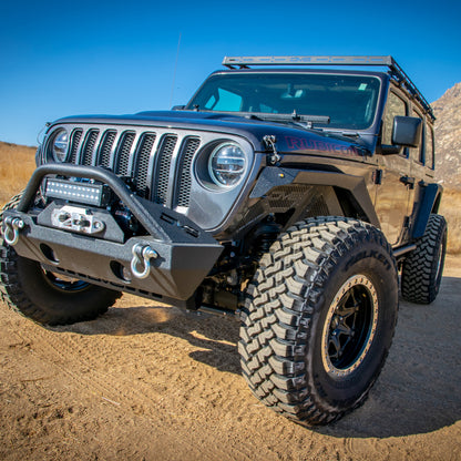 DV8 Offroad 18-21 Jeep Wrangler JL 4-Door Roof Rack RRJL-01 RRJL-01 Photo - Mounted