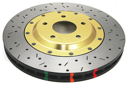 DBA 05-12 Corvette C6 w/Z06 pkg Front Drilled & Slotted 5000 Series 2 Piece Rotor Assembled w/ Gold 52992GLDXS 52992GLDXS Photo - Primary