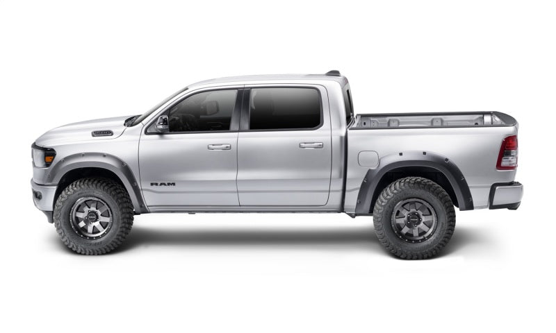 Bushwacker 19-22 Ram 1500 (Excl. Rebel/TRX) 76.3 & 67.4in Bed Forge Style Flares 4pc - Tex. Blk 58131-08 58131-08 Photo - Mounted