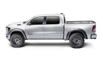 Bushwacker 19-22 Ram 1500 (Excl. Rebel/TRX) 76.3 & 67.4in Bed Forge Style Flares 4pc - Tex. Blk 58131-08 58131-08 Photo - Mounted