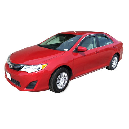 Westin 2012-2014 Toyota Camry Wade In-Channel Wind Deflector 4pc - Smoke 72-88423 72-88423 Photo - Mounted