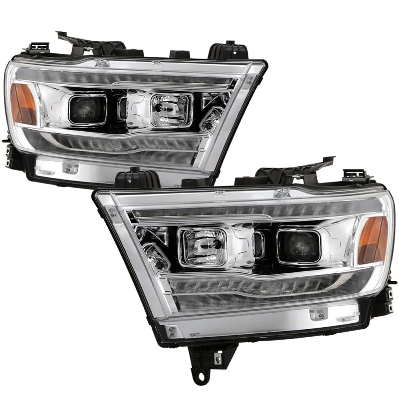 Spyder Dodge Ram 19-20 Halogen Model Projector Headlights Chrome PRO-YD-DR19HALSI-SEQ-C 5087409 5087409 Photo - Primary