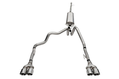 CORSA Performance Corsa 19-23 Chevrolet Silverado 1500 Cat-Back Dual Rear Exit with Twin 4in Polished Pro-Series Tips 21202 21202 Photo - Primary
