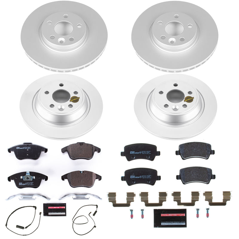 Power Stop 12-15 Land Rover Range Rover Evoque Front & Rear Euro-Stop Brake Kit ESK6276 ESK6276 Photo - Primary
