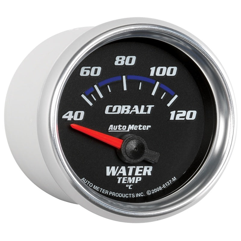Autometer Gauge, Water Temp, 2 1/16", 40-120 Deg C, Electric, Cobalt 6137-M User 3