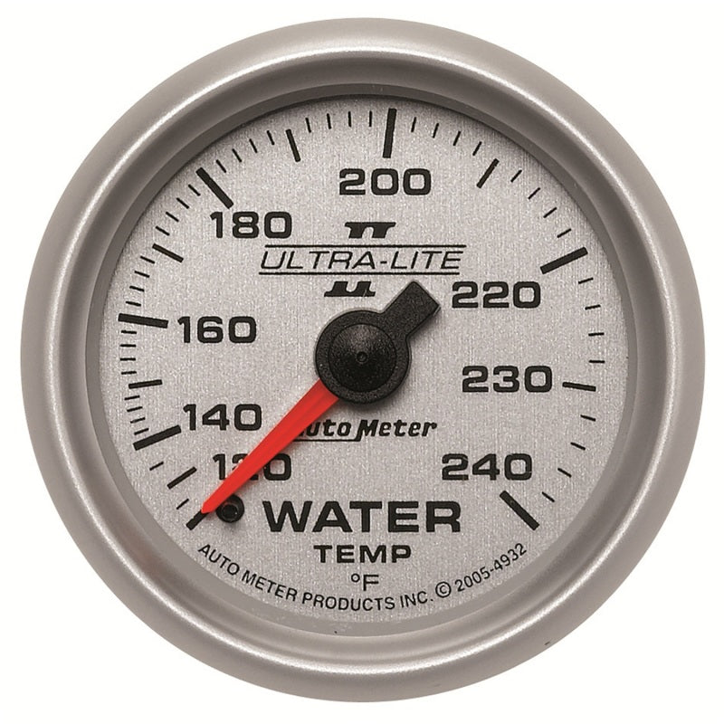 Autometer Gauge, Water Temp, 2 1/16", 120-240 Deg F, Mechanical, Ultra-Lite II 4932 Photo - Primary