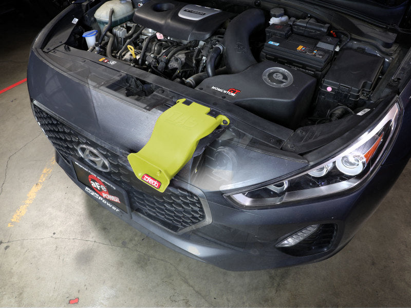 aFe 18-20 Hyundai Elantra GT L4-1.6L (t) Takeda Momentum Dynamic Air Scoop - Neon Green 56-70005SE 56-70005SE Photo - Mounted