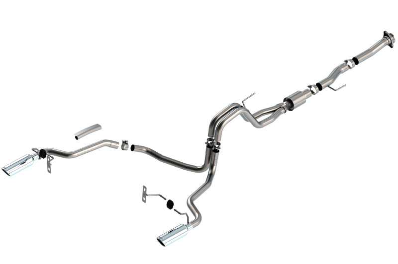Borla F-150 2021 5.0L 2dr RC SB (122.8 WB) XL/XLT 3/2.25 SRE Cat-Back ATAK Chrome Tips 140869 140869 Photo - Primary
