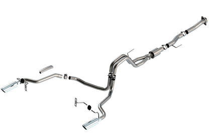 Borla F-150 2021 5.0L 2dr RC SB (122.8 WB) XL/XLT 3/2.25 SRE Cat-Back ATAK Chrome Tips 140869 140869 Photo - Primary