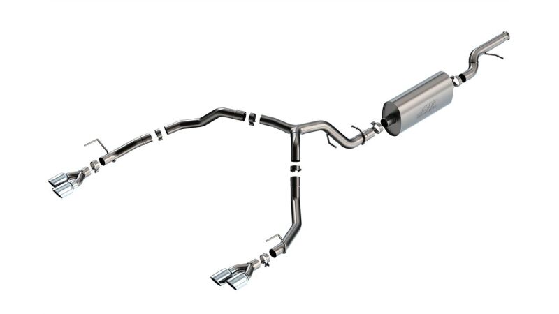 Borla 21-22 Chevrolet Tahoe 5.3L V8 2/4WD 4DR 3.00in/2.75in Touring Cat-Back Exhaust w/ Chrome Tips 140856 140856 Photo - Primary