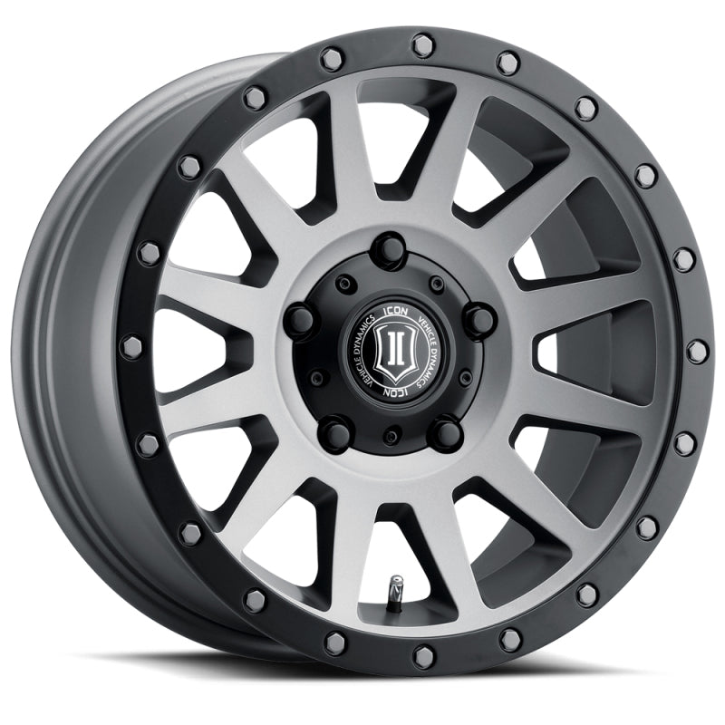 ICON Compression 17x8.5 5x150 25mm Offset 5.75in BS 110.1mm Bore Titanium Wheel 2017855557TT 2017855557TT Photo - Primary