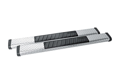 Dee Zee Deezee Universal Tubes - 6In Oval - Black Tread Aluminum (RegCab) DZ16402 DZ16402 User 1