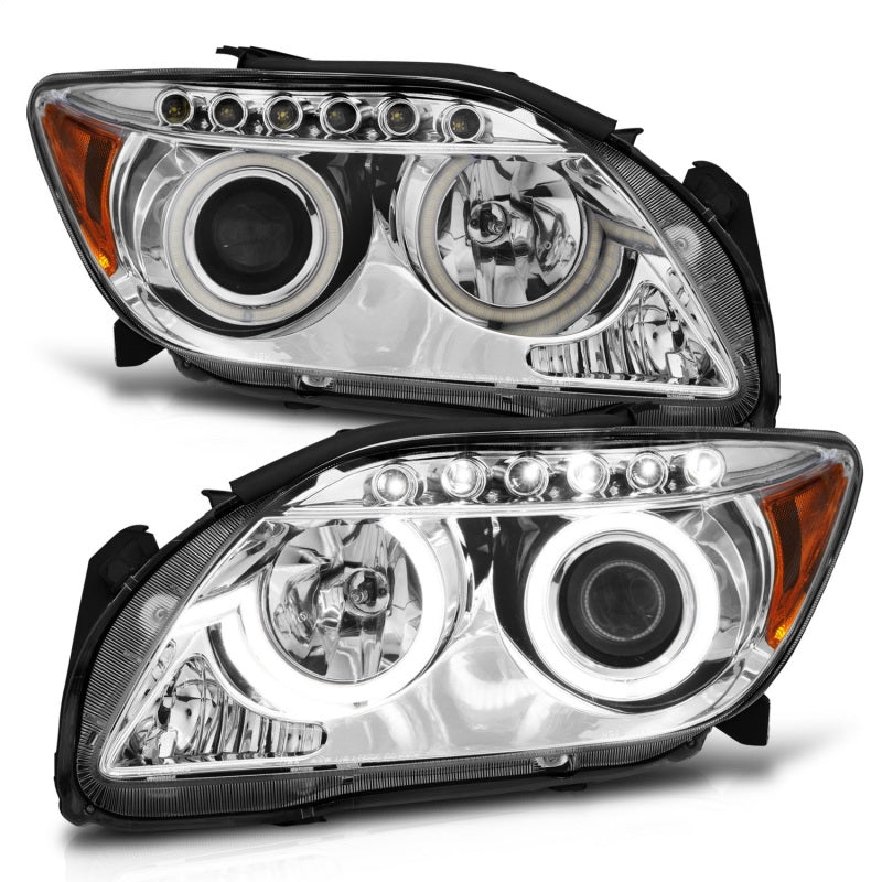 Anzo 2005-2010 Scion Tc Projector Headlights w/ Halo Chrome (CCFL) 121120 Photo - Unmounted