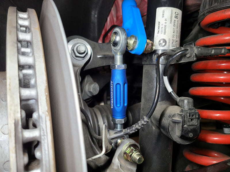 aFe Control 20-21 Toyota Supra 3.0L Adjustable End Links Kit - Front & Rear 442-721001-L 442-721001-L Photo - Mounted