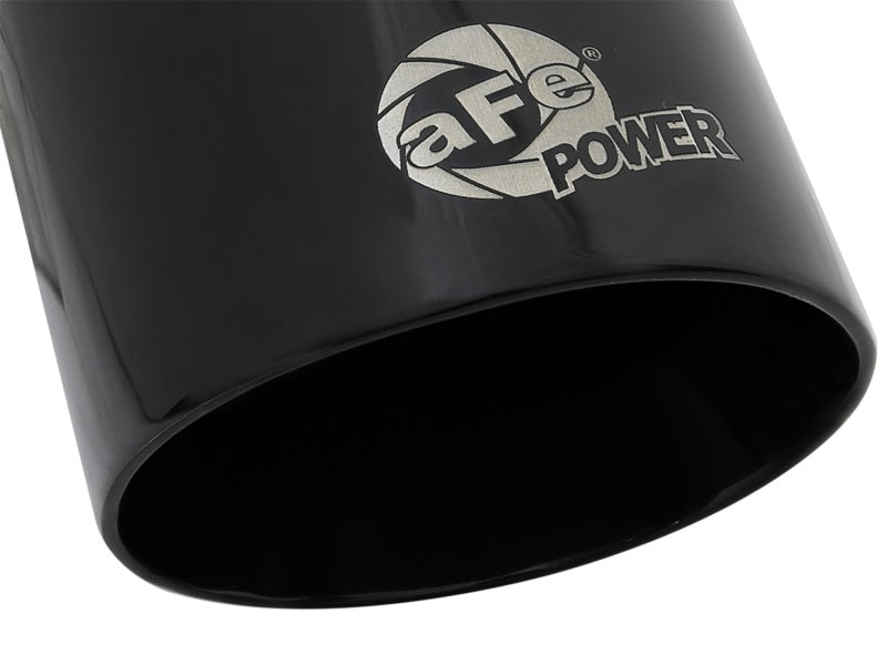 aFe Exhaust Tip Black - MACH Force-Xp 409 Stainless Steel Single-Wall 49T25354-B07 Photo - Unmounted