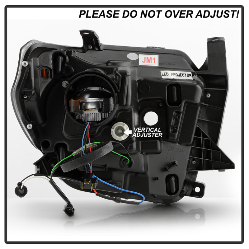 SPYDER 14-17 Toyota Tundra(SR/SR5) Light Bar Projector Headlights - LED - Black PRO-YD-TTU14AP-BK 5088055 5088055 User 5