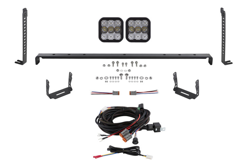 Diode Dynamics 14-23 Toyota 4Runner SS5 Stealth Grille LED 2-Pod Kit - Pro White Combo DD7536 DD7536 Photo - Primary