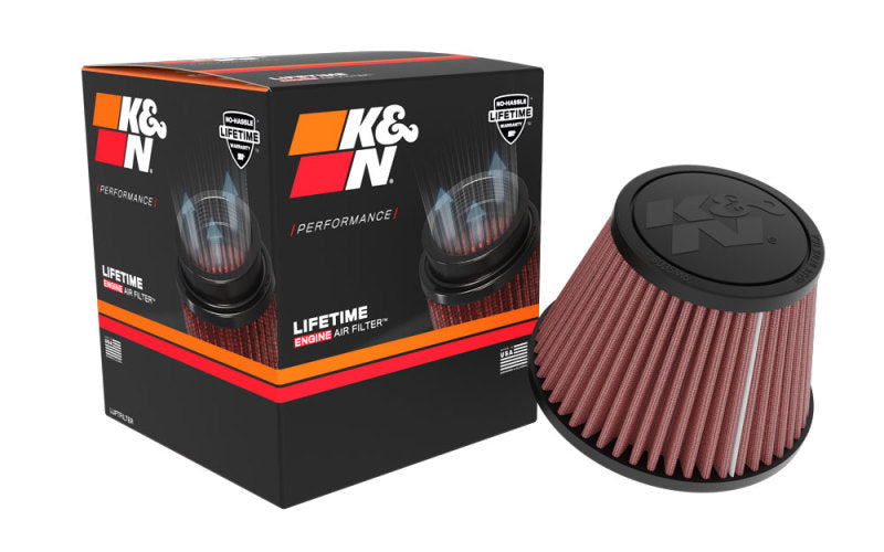 K&N Engineering K&N Universal Clamp-on Air Filter 2in Flange ID 5-3/16in Base 3-1/2in Top 3-11/16in Height w/ Vent RU-9920 RU-9920 Photo - out of package