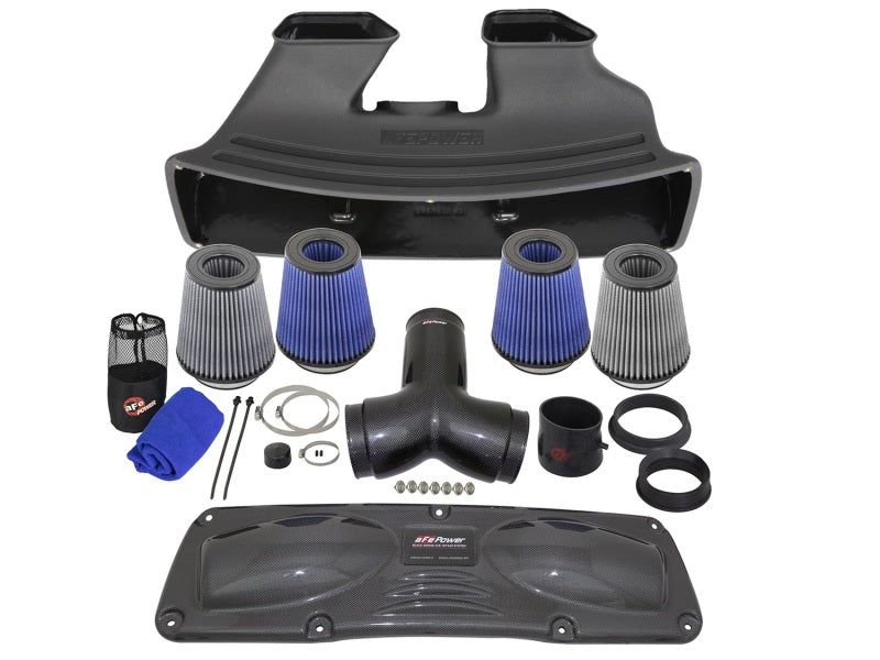 aFe Black Series Carbon Fiber Cold Air Intake System: Porsche 911 Carrera/ 52-12352-C Photo - Unmounted