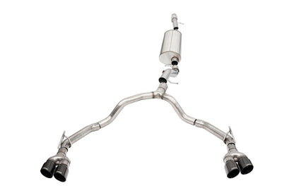 CORSA Performance Corsa 21-22 Tahoe / GMC Yukon 4DR 6.2L 4WD Dual Rear 3in - 2.75in Sport Cat-Back DW 4in BLK Tips 21129BLK 21129BLK Photo - Primary