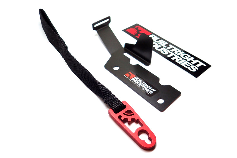 BuiltRight Industries 09-20 Ford F-150/Raptor (09-14 SuperCrew Only) Rear Seat Release - Black Strap 100100 100100 Photo - Primary