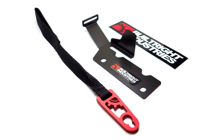 BuiltRight Industries 09-20 Ford F-150/Raptor (09-14 SuperCrew Only) Rear Seat Release - Black Strap 100100 100100 Photo - Primary
