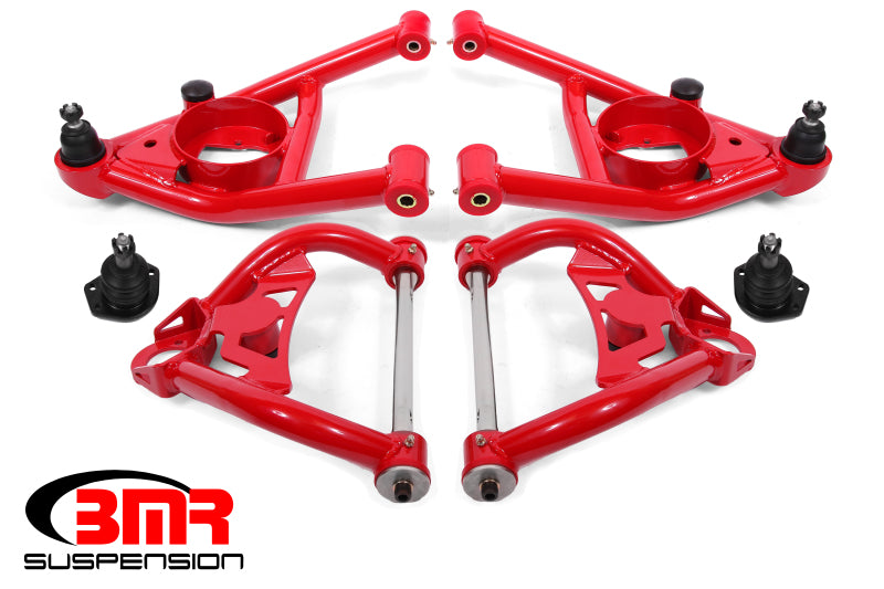 BMR 64-72 A-Body Upper And Lower A-Arm Kit - Red AA033R AA033R Photo - Primary