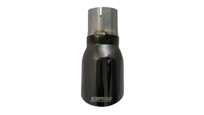 Corsa Single Universal 2.75in Inlet / 4in Outlet Black PVD Pro-Series Tip Kit TK005BLK TK005BLK Photo - Primary