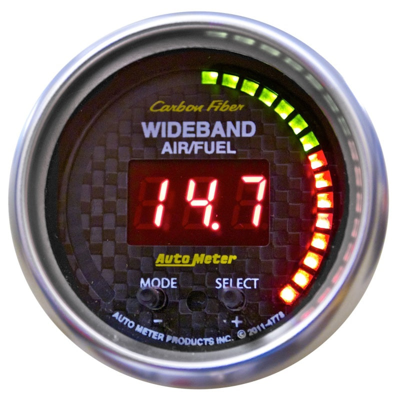 Autometer Gauge, Air/Fuel Ratio-PRO, 2 1/16", 10:1-20:1, Digital w/ Peak & Warn 4778 Photo - Primary
