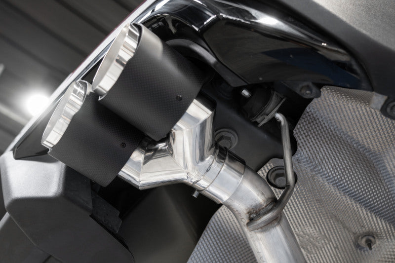 MBRP 20-21 Ford Explorer ST 3.0L EcoBoost Dual Rear Exit Axle Back w/ Quad Tip AL Exhaust System S5203AL S5203AL Photo - Close Up