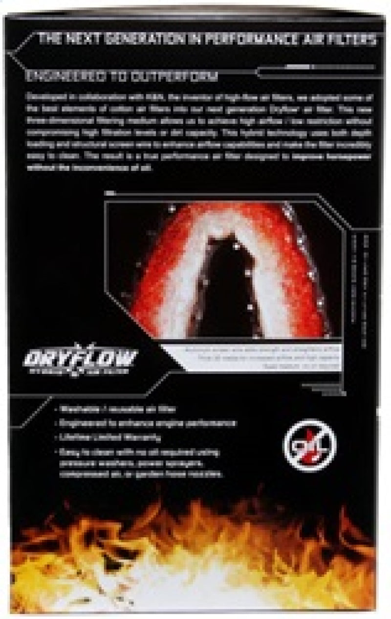 AEM Induction AEM 2-3/4in x 6-7/8in Oval DryFlow Air Filter 21-2128DK 21-2128DK Photo - in package