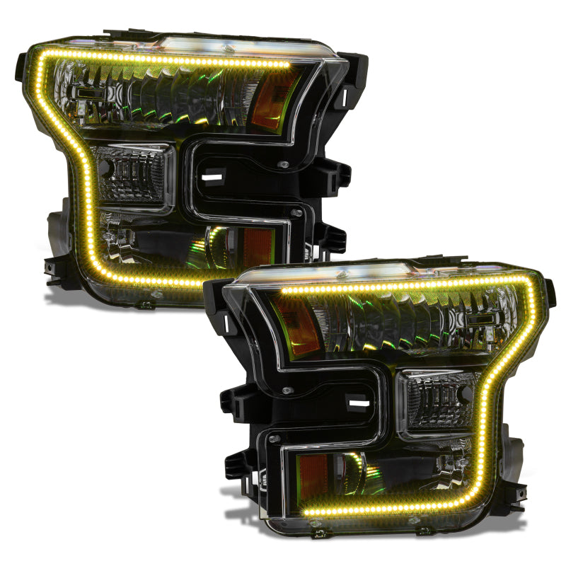 ORACLE Lighting Oracle 15-17 Ford F-150 Dynamic RGB+A Pre-Assembled Headlights Halogen - Black Edition - ColorSHIFT 8201-332 8201-332 User 5