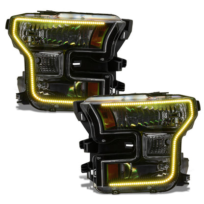 ORACLE Lighting Oracle 15-17 Ford F-150 Dynamic RGB+A Pre-Assembled Headlights Halogen - Black Edition - ColorSHIFT 8201-332 8201-332 User 5