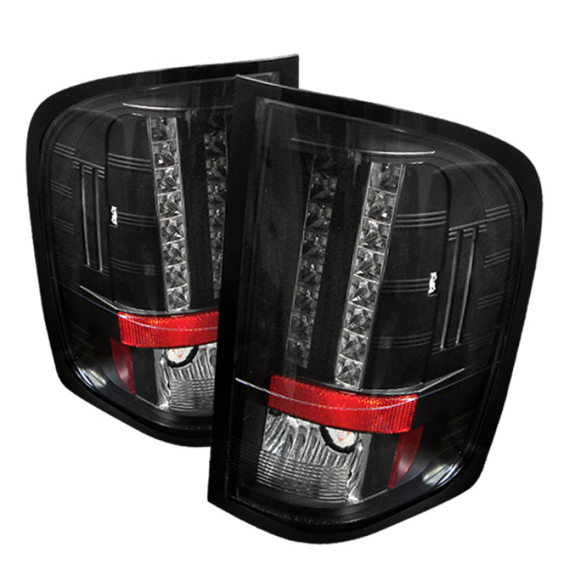 Spyder Chevy Silverado 07-13 LED Tail Lights Blk ALT-YD-CS07-LED-BK 5001771 5001771 Photo - Primary