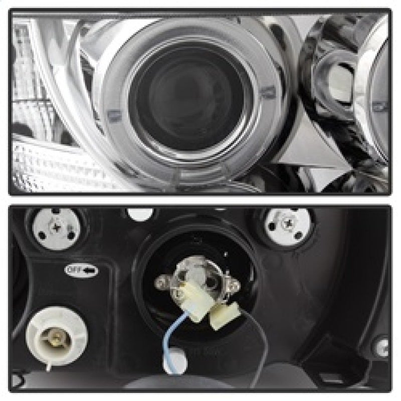 Spyder BMW Z3 96-02 Projector Headlights LED Halo Chrome High H1 Low H1 PRO-YD-BMWZ396-HL-C 5009098 5009098 Photo - Unmounted