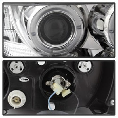 Spyder BMW Z3 96-02 Projector Headlights LED Halo Chrome High H1 Low H1 PRO-YD-BMWZ396-HL-C 5009098 5009098 Photo - Unmounted