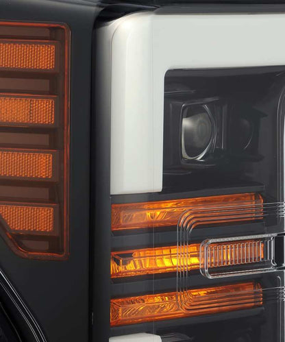 AlphaRex 17-19 Ford F-250 SD PRO-Series Proj Headlights Plank Style Black w/Activ Light/Seq Signal 880108 880108 User 3