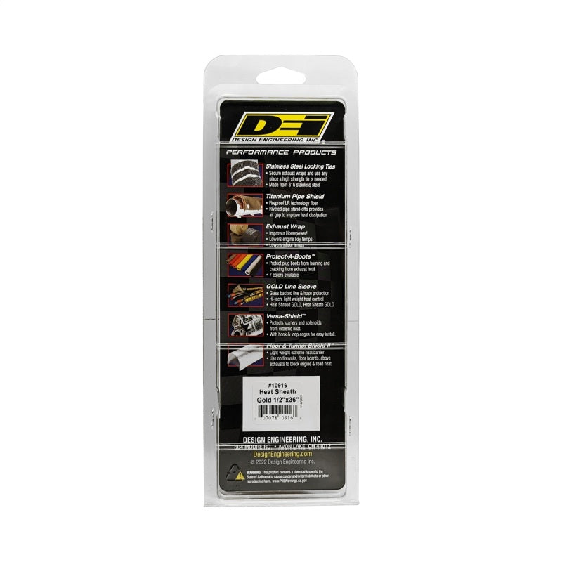 DEI Heat Sheath GOLD 1/2in x 36in 10916 10916 Photo - Unmounted
