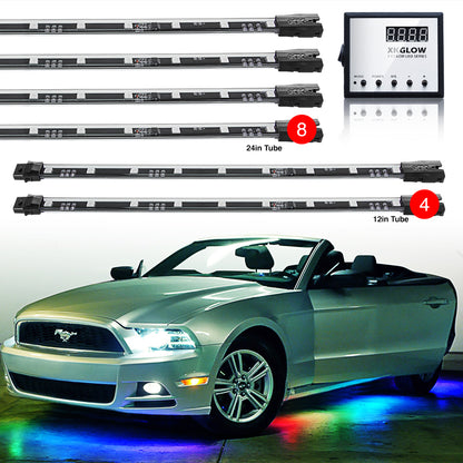 XKGLOW XK Glow 3 Million Color XKGLOW LED Accent Light Car/Truck Kit 8x24In + 4x12In Tubes XK041007 XK041007 User 1