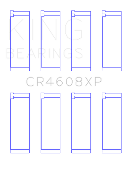 King Engine Bearings King Toyota 2ZZ-GE Connecting Rod Bearing Set CR4608XP CR4608XP Photo - Primary