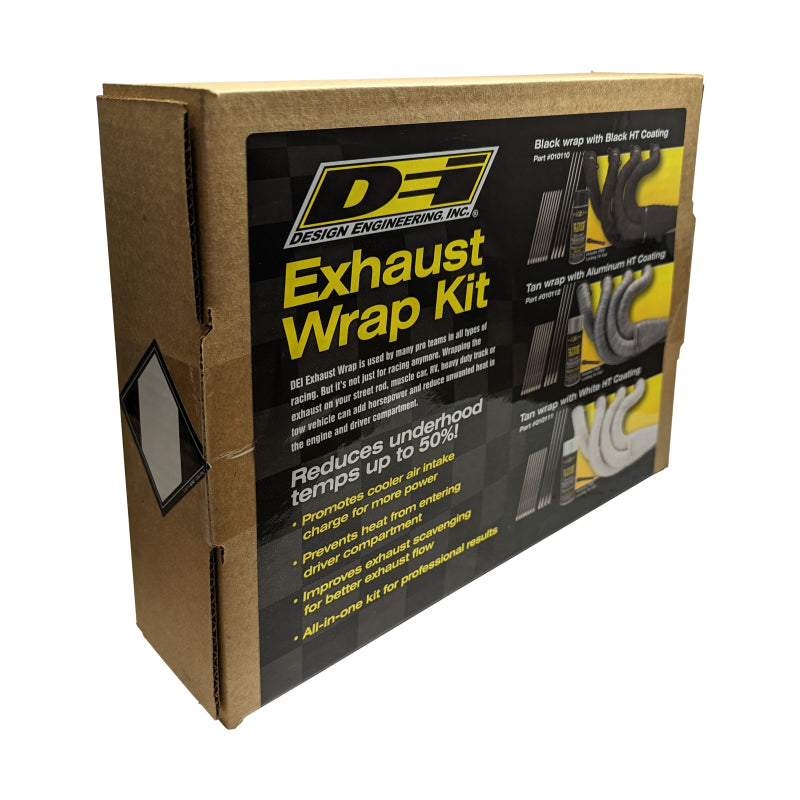 DEI 2in Exhaust Wrap Kit Blk w/Blk Silicone Coating 10110 10110 Photo - Unmounted