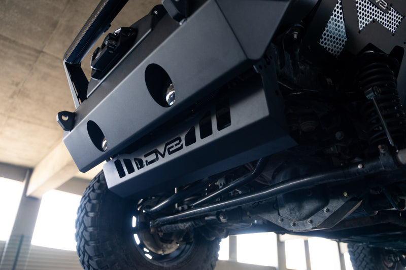 DV8 Offroad 18-23 Jeep Wrangler JL/JT Front Bumper Sway-Bar Disconnect Motor Skid Plate SPJL-02 SPJL-02 Photo - Unmounted