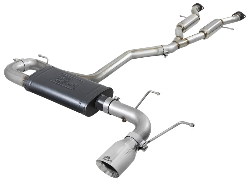 aFe Large Bore HD 3in 304 SS Cat-Back Exhaust w/ Polished Tips 14-19 Jeep Grand Cherokee V6-3.6L 49-38078-P 49-38078-P Photo - Primary