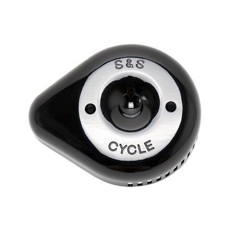 S&S Cycle Air Cleaner Cover Stealth Teardrop - Black 170-0533 170-0533 Photo - Primary