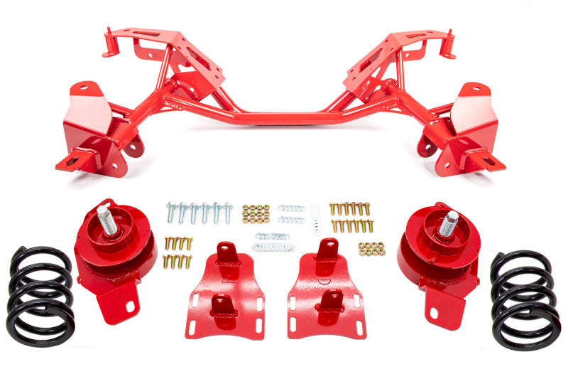 UMI Performance 82-92 GM F-Body LSX Engine Tubular K-Member w/ Weight Jack Kit (850lb.) - Red 2415-1-R