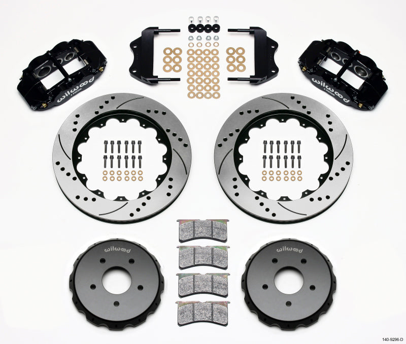 Wilwood Narrow Superlite 6R Front Hat Kit 14.00in Drilled 2004-2006 Pontiac GTO 140-9296-D 140-9296-D Photo - Primary