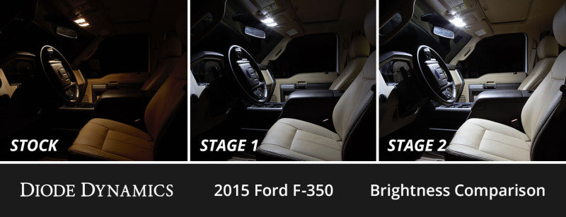 Diode Dynamics 08-16 d Super Duty F250/F350 Interior LED Kit Cool White Stage 1 DD0599 DD0599 User 2